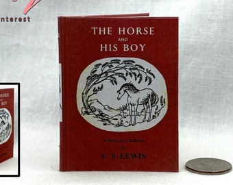 1:4 Scale The HORSE And HIS BOY Illustrated Readable Miniature Scale Hard Cover Book Chronicles of Narnia Dollfie American Girl Scale