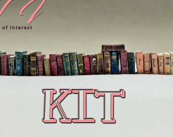 Kit QUARTER SCALE Books Kit Printed Pdf Instruction Tutorial 1:48 Scale Books Kit