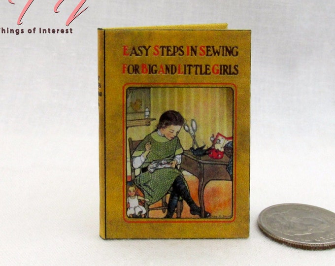 EASY SEWING Book in 1:6 Scale Illustrated Readable Miniature - Etsy