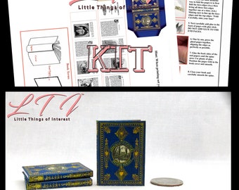 Kit 1:6 Scale Abbeys And Castles Illustrated Readable Miniature Book Playscale Kit