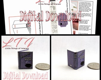 Digital Download ADVANCED POTION MAKING Book Pdf and Construction Tutorial 1:12 Scale Miniature Readable Illustrated Book Potter Wizard