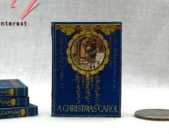 1:6 Scale A CHRISTMAS CAROL Illustrated Readable Playscale Hard Cover Book 1911 Barbie Monster High Fashion Dolls