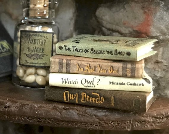 ENCYCLOPEDIA OF TOADSTOOLS Textbook 1:6 Scale Illustrated Book Potter Magic