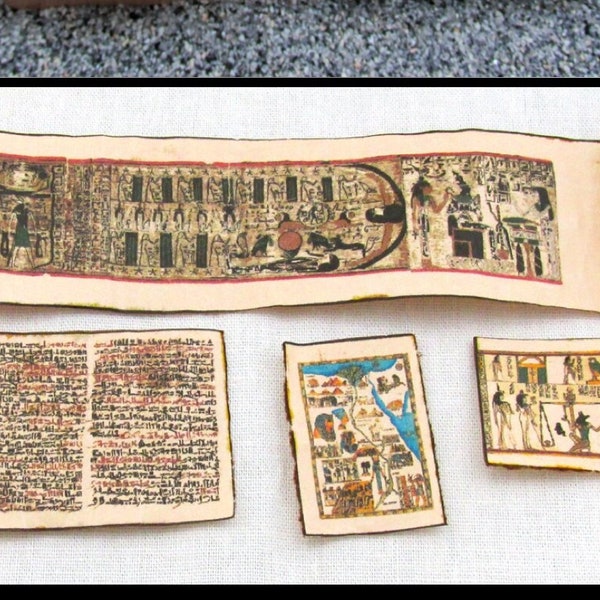 ANCIENT EGYPTIAN ARTIFACTS Miniature Dollhouse 1:12 Scale Papyrus Scroll Ancient Egypt