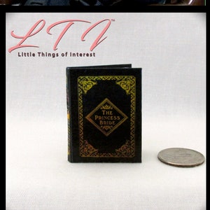 1:6 Scale THE PRINCESS BRIDE Readable Miniature Playscale Hard Cover Book Fairy Tale Fantasy Romance