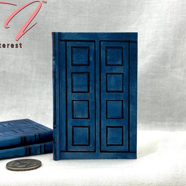1:4 Scale THE TARDIS JOURNAL Readable Illustrated Miniature Hard Cover Book Doctor Who Dollfie American Girl Scale