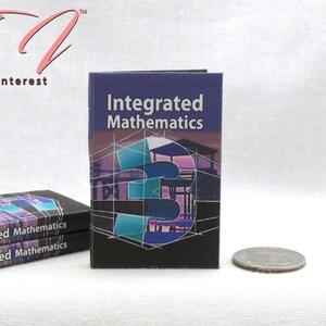 1:6 Scale INTEGRATED MATHEMATICS Textbook Miniature Playscale - Etsy
