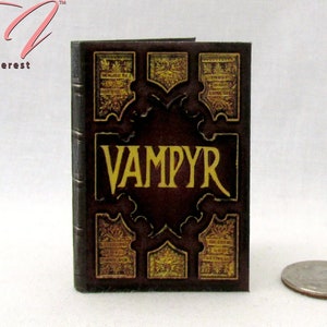 1:6 Scale The VAMPYR SLAYERS HANDBOOK Miniature Illustrated Readable Hard Cover Book Vampire Handbook Buffy Barbie 12 inch Fashion Doll