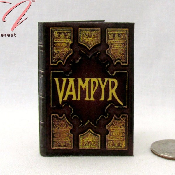 1: 6 The VAMPYR SLAYERS HANDBOOK Miniatur Illustrierte lesbare Hardcover Buch Vampire Handbook Buffy Barbie 12-Zoll-Modepuppe