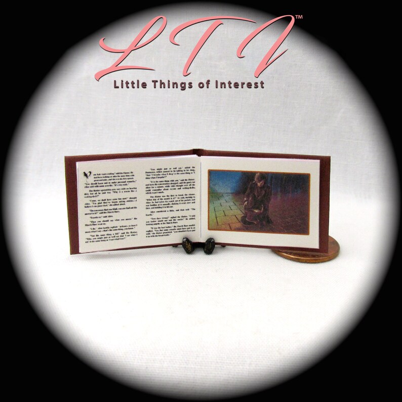 ONCE UPON A Time Book Of Fairy Tales 1:12 Scale Miniature Dollhouse Hard Cover Book Childrens Book image 7