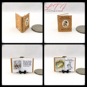 Digital Download BEATRIX POTTER Books Set of 14 Books Pdf and Construction Tutorial for Miniature 1:12 Scale Illustrated Readable Books image 6