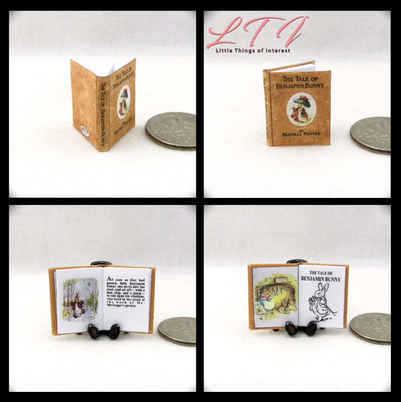 Digital Download BEATRIX POTTER Books Set of 14 Books Pdf and Construction Tutorial for Miniature 1:12 Scale Illustrated Readable Books image 6