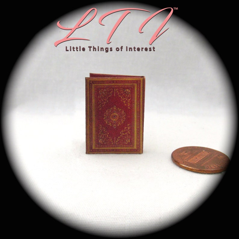 HEBREW GOLDEN HAGGADAH Miniature Book Dollhouse 1:12 Scale Illustrated Book