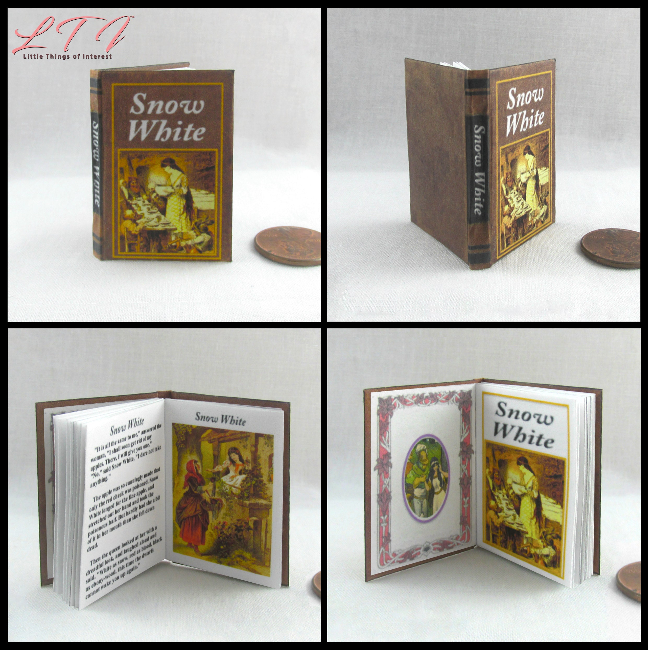 1:6 Scale FAIRY PRINCESS BOOKS Set of 5 Books Readable | Etsy