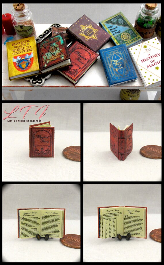 ENCYCLOPEDIA OF TOADSTOOLS Textbook 1:6 Scale Illustrated Book Potter Magic