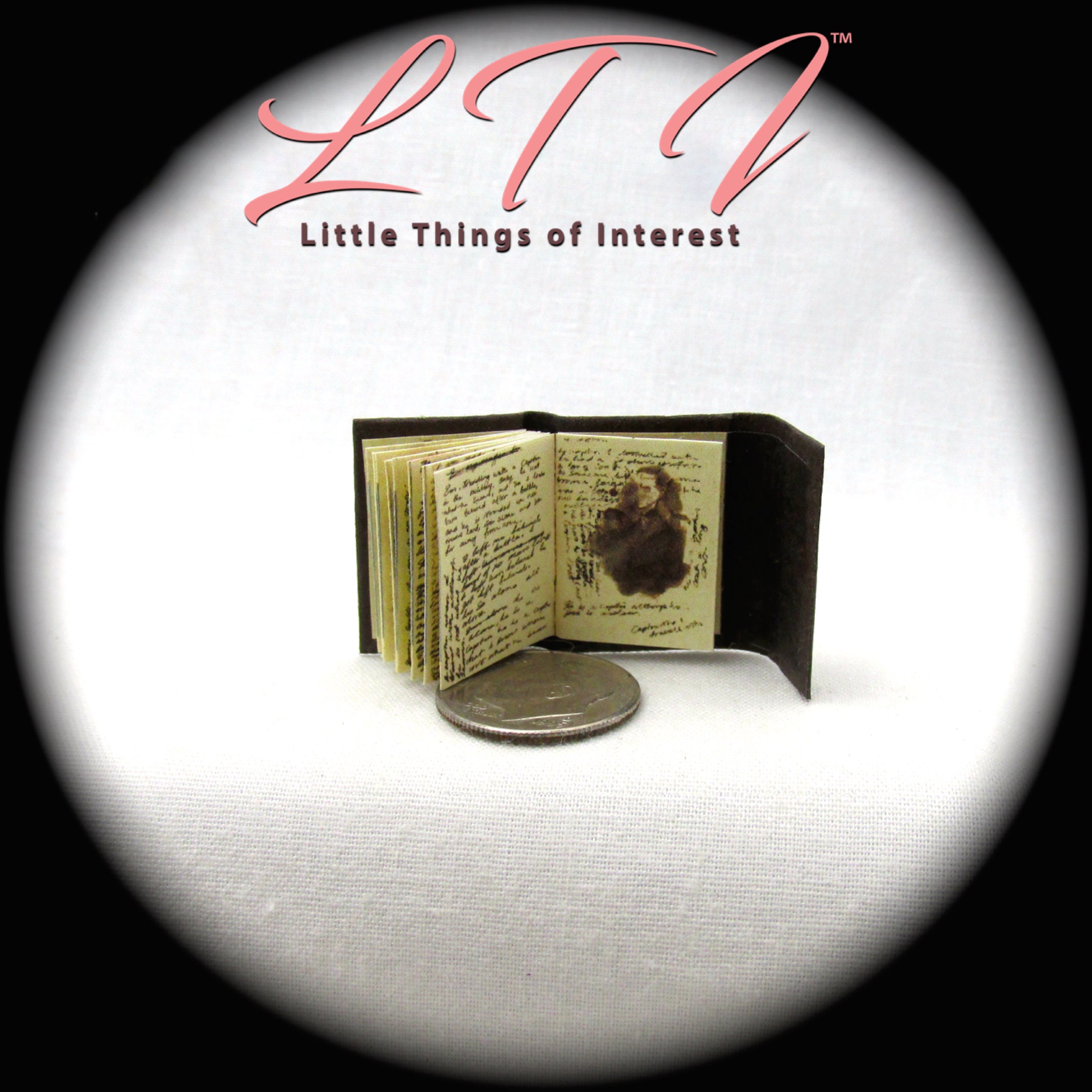 JOURNAL OF IMPOSSIBLE THINGS Dollhouse Miniature Book 1:12 Scale Illustrated 