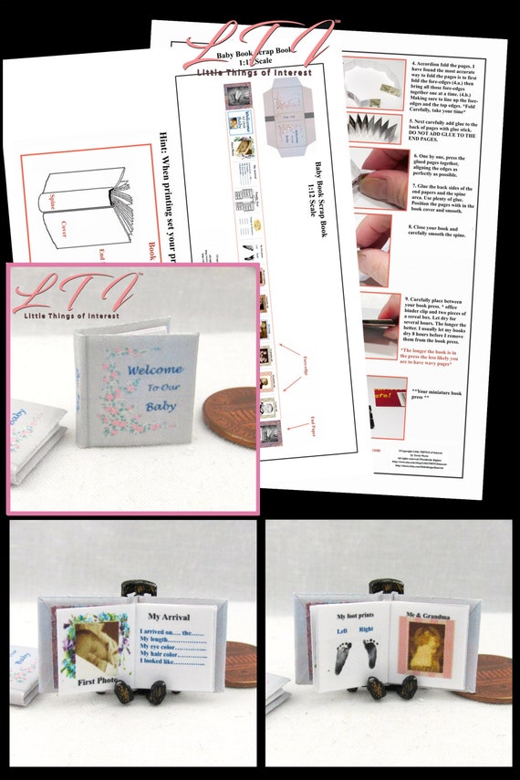 Betty Crocker cookbook w//real pages 1:6 scale handmade mini for 11/"-12/" dolls