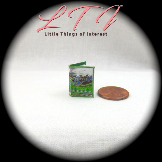 : DOLLHOUSE Miniatures 1:12 Scale Tolkien Books Miniature J.R.R Set of 17