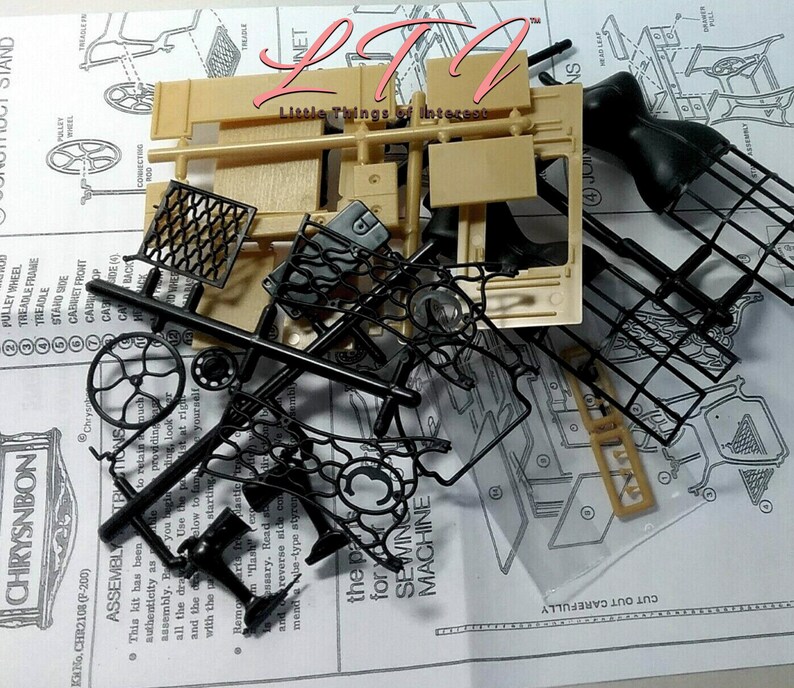 SEWING MACHINE KIT in Dollhouse One Inch Scale From Etsy