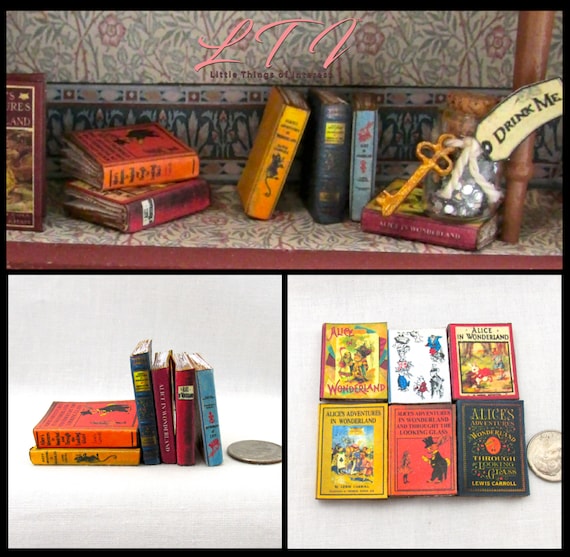 1:6 SCALE MINIATURE BOOK THROUGH THE LOOKING GLASS BARBIE PLAYSCALE