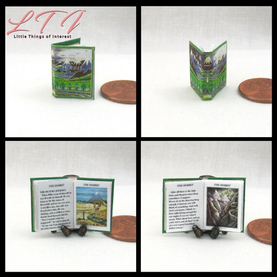 : DOLLHOUSE Miniatures 1:12 Scale Tolkien Books Miniature J.R.R Set of 17