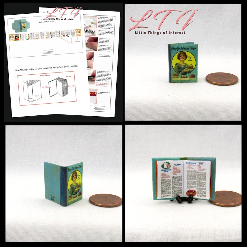 SEUSS DOLLHOUSE SCALE 1:12 SCALE MINIATURE BOOK GREEN EGGS AND HAM DR