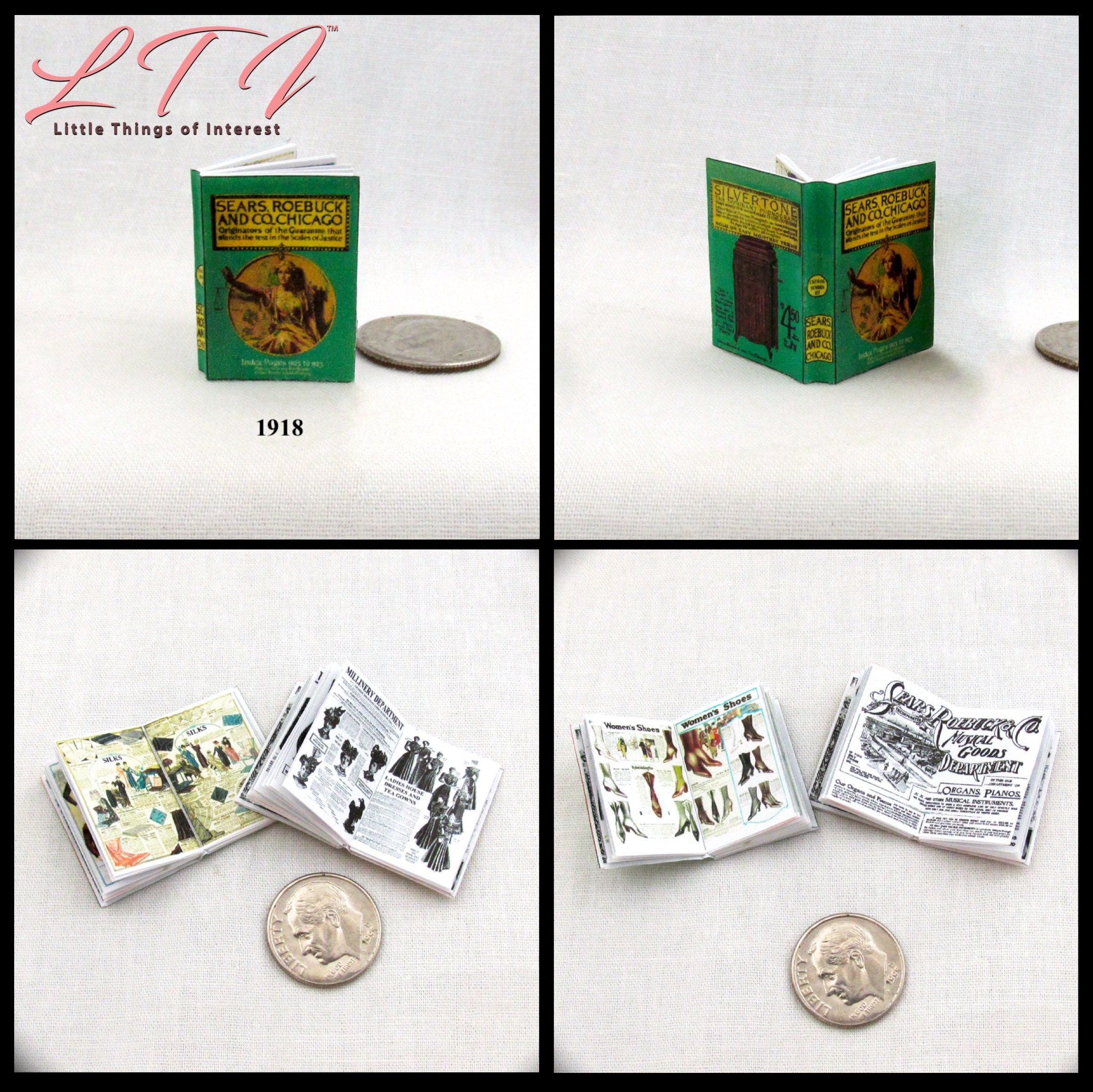 Dollhouse Miniatures Toys & Hobbies Details about SEARS CATALOG 1918