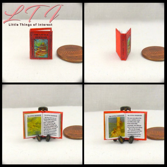 1:12 SCALE MINIATURE BOOK SLEEPING BEAUTY PRE 1900 DOLLHOUSE SCALE
