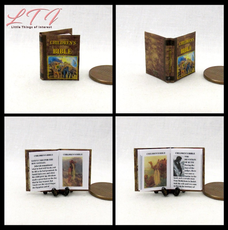 A LITTLE PRINCESS Miniature Book Dollhouse Illustrated Readable 1:12 Scale Book