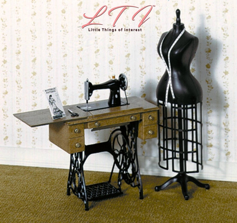 SEWING MACHINE KIT in Dollhouse One Inch Scale From Etsy