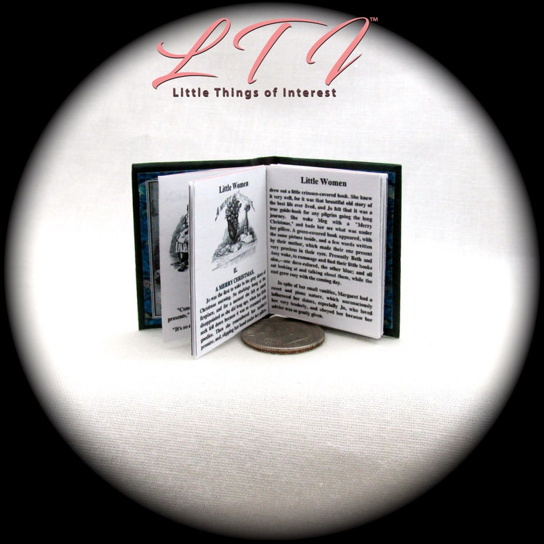LITTLE WOMEN Book in 1:6 Scale Illustrated Readable Book - Etsy