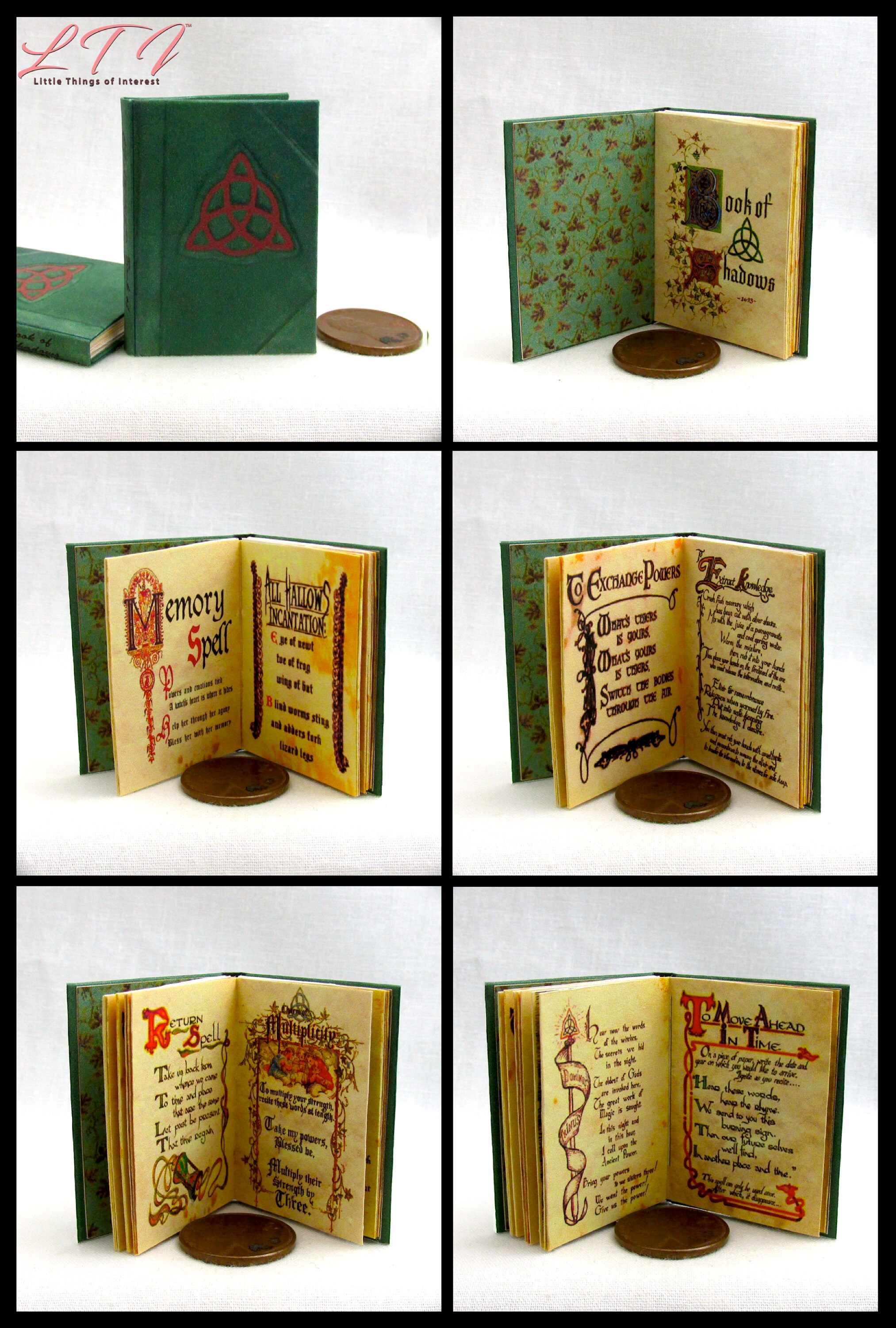 THE BOOK OF SHADOWS Magic Spell Book Miniature Playscale Readable  Illustrated Book [H3 1:6 Scale12] - $10.80 : Little THINGS of Interest,  Miniature Books and Accessories