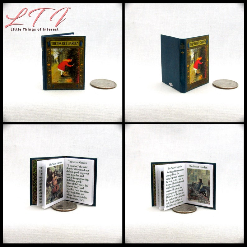 ALADDIN Color Illustrated 1:6 Scale Book Readable Miniature Book Magic Lamp