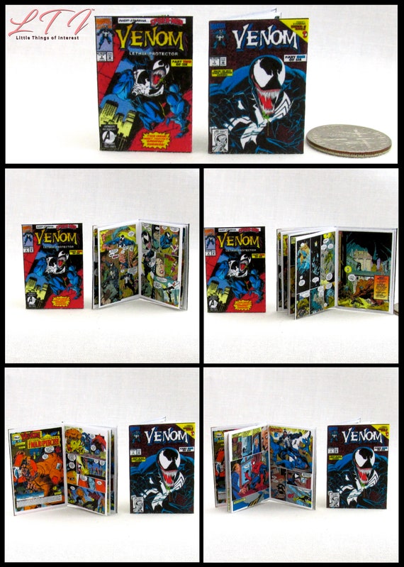 2 Miniature CAPTAIN AMERICA COMIC BOOKS Dollhouse Readable 1:12 Scale *2 FOR 1*