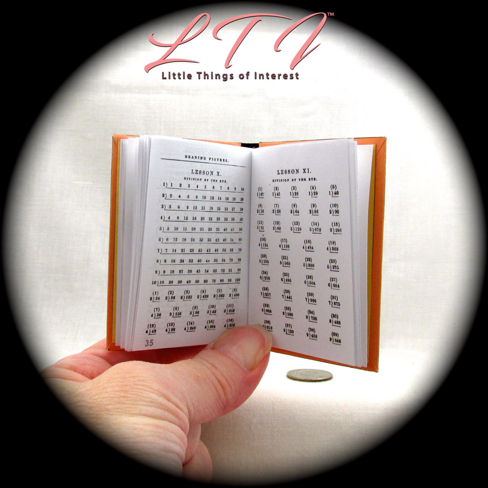1:4 Scale PRIMARY ARITHMETIC Readable Illustrated Miniature - Etsy