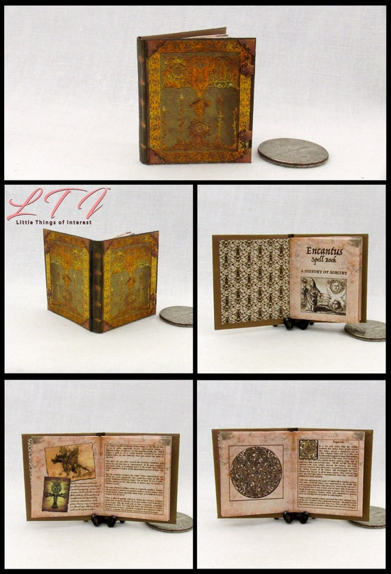ENCANTUS MAGIC TEXTBOOK Casa delle bambole in miniatura 1:12 ENCANTUS MAGIC TEXTBOOK Casa delle bambole in miniatura 1:12