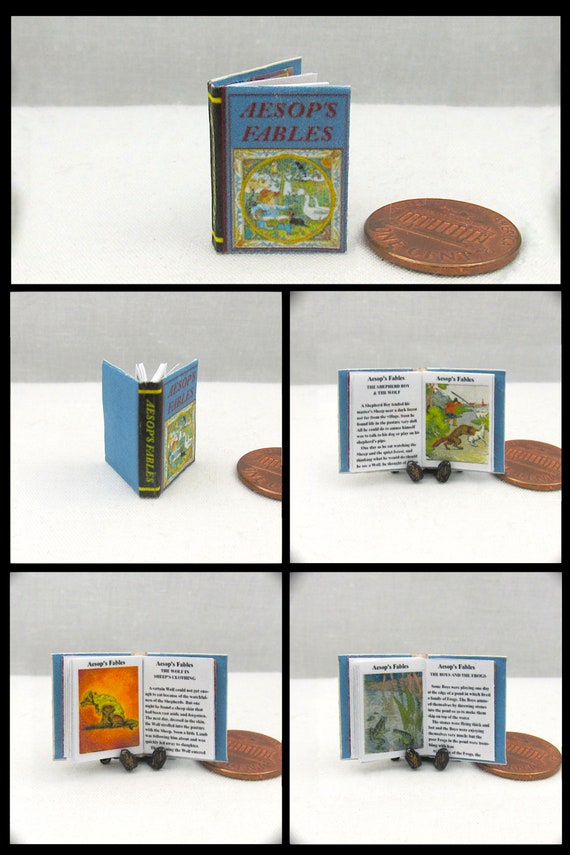 1:12 SCALE MINIATURE GOLDEN BOOK THUMBELINA DOLLHOUSE SCALE