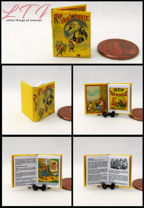 SHIPWRECKED BOOK SET OF 3 Miniature Dollhouse 1:12 Scale Illustrated Readable