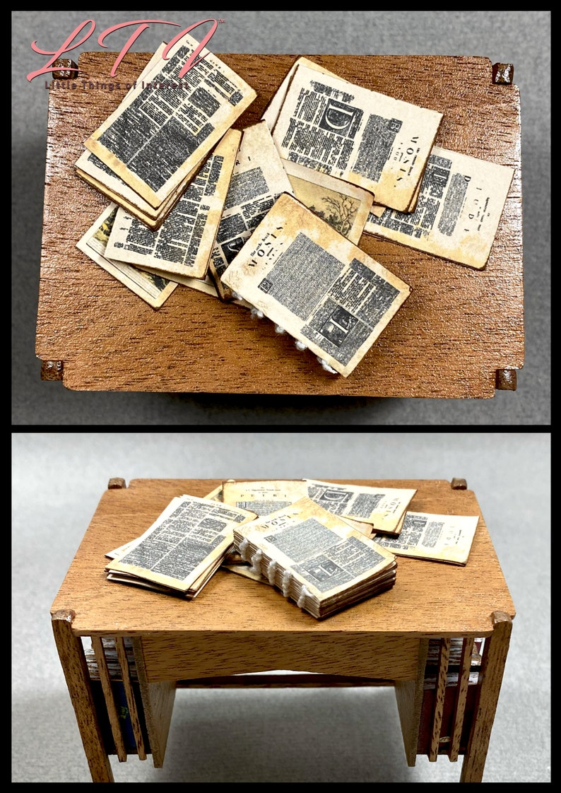 OLD BIBLE MANUSCRIPT Download Miniature Scale Pdf And Tutorial Etsy