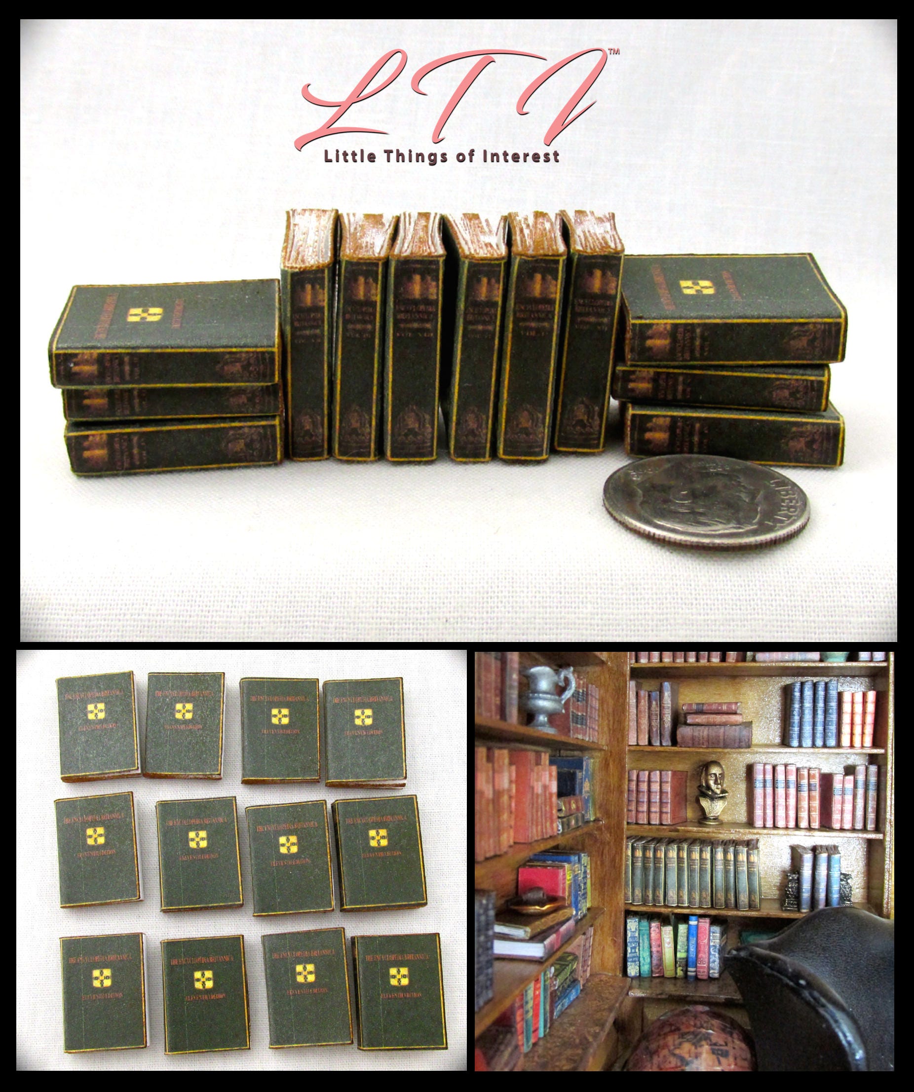 12 ENCICLOPEDIA LIBRI Casa delle bambole in miniatura 1 12 ENCICLOPEDIA LIBRI Casa delle bambole in miniatura 1