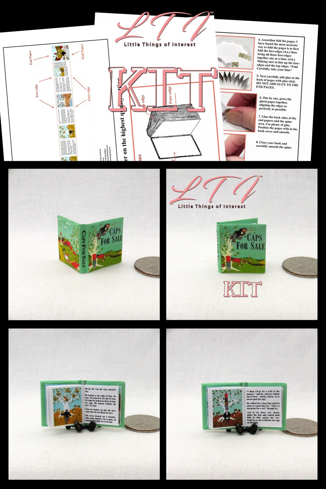 Kit CAPS for SALE Book Kit With Printed Pdf Instruction Tutorial in