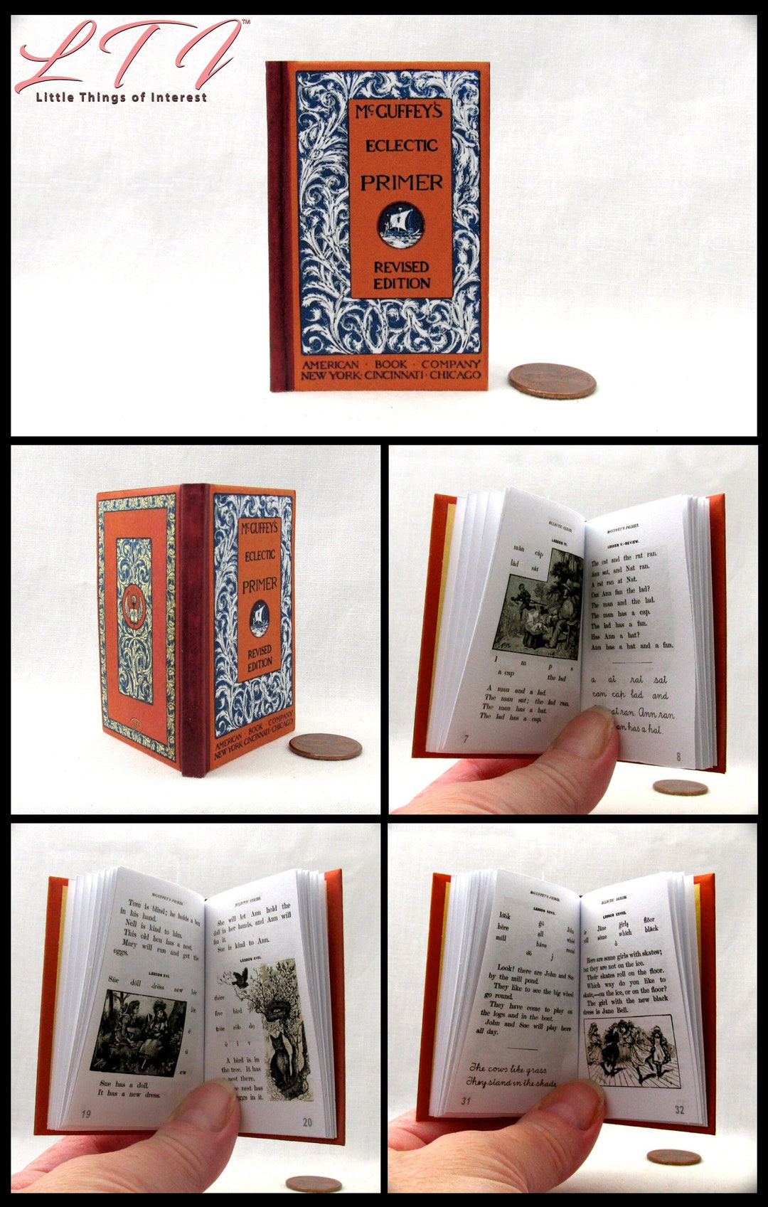 Miniaturbücher Für Puppenhaus (40 Stück) – 1:12 Maßstab, 2,1 X 1,5 Cm, Weiß, Detailreich