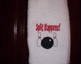 Free personalizing Funny cool bowling towel