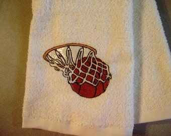 Free personalizing Beautifully embroidered basketball towel