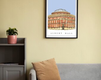 Royal Albert Hall, London Artwork, Signed Fine Art Print - Etsy