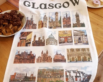 Glasgow Tea Towel