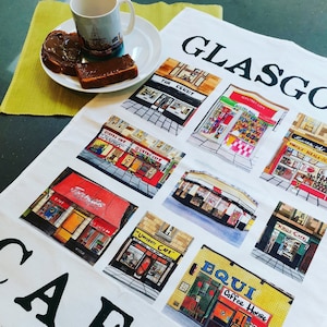 Glasgow Tea Towel