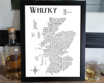 Whisky Print - Word art