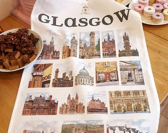 Glasgow Tea Towel