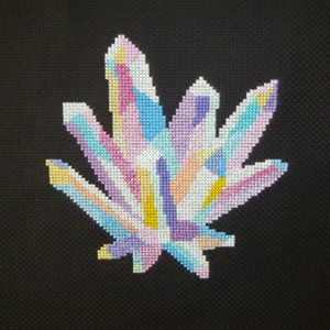 Mystical Crystals Cross Stitch Pattern